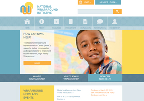 National Wraparound Initiative Website screenshot
