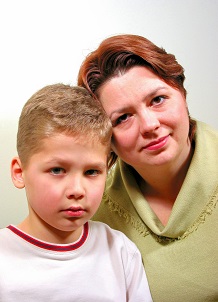 mom and son