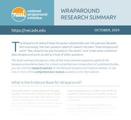 Wraparound Research Summary